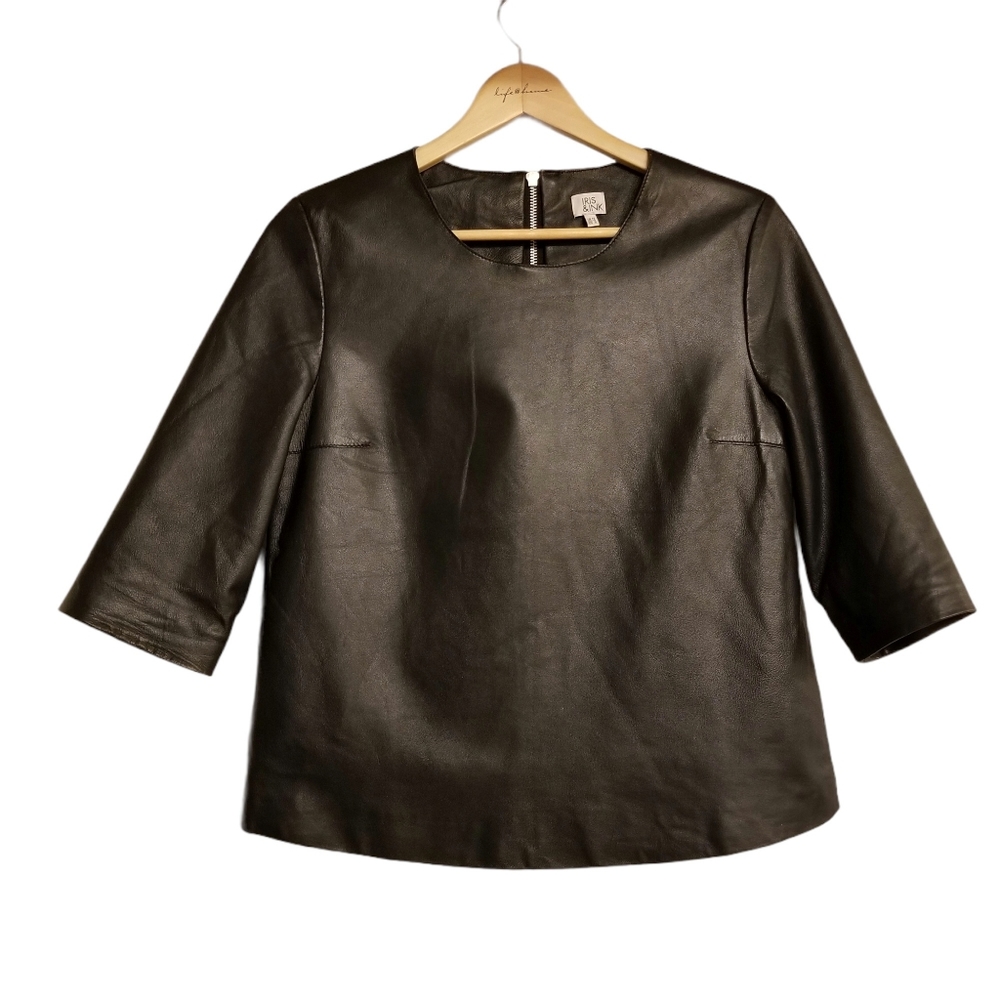 Iris & Ink 100% Lamb Leather Top